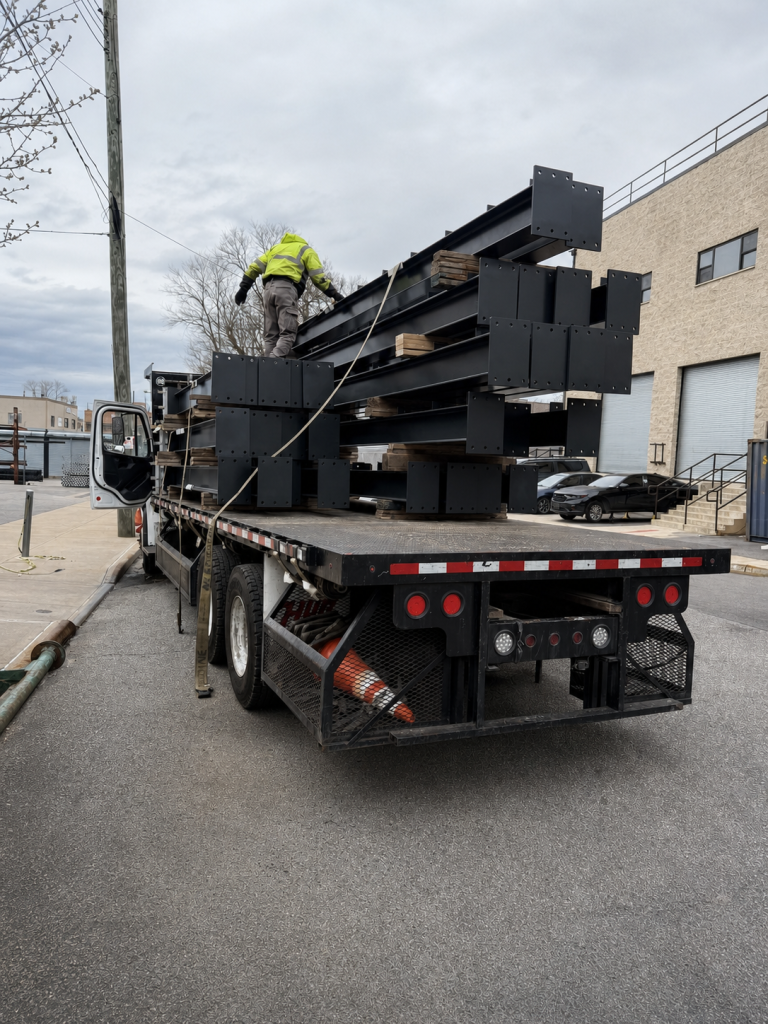 Structural steel delivery — photo 2